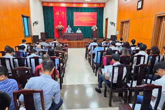 Quang cảnh buổi họp báo.