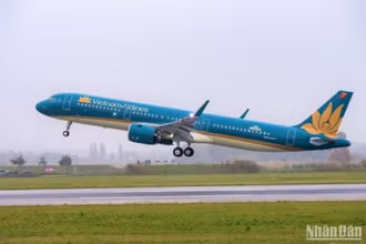 Trong tháng 5/2025, Vietnam Airlines khai thác hai đường bay quốc tế giữa Hà Nội với hai điểm đến mới của Ấn Độ là Bengaluru và Hyderabad bằng tàu bay Airbus A321.