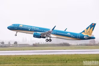 Vietnam Airlines khai thác đường bay Điện Biên bằng máy bay Airbus A321, dòng máy bay thân hẹp được Hãng sử dụng trên các đường bay khu vực châu Á và nội địa.