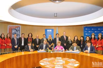 Lễ ký kết Khung thoả thuận hợp tác giữa UNESCO và SOVICO giai đoạn 2025-2035.
