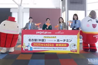 Vietjet khai trương đường bay mới kết nối Thành phố Hồ Chí Minh với Nagoya và Fukuoka (Nhật Bản).