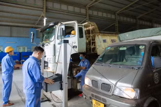 Các dây chuyền của trung tâm đăng kiểm trên cả nước đang dư thừa khoảng 40% năng lực kiểm định.