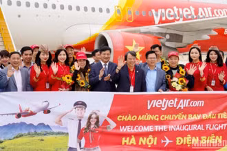 Vietjet khai trương đường bay mới kết nối Điện Biên với Thủ đô Hà Nội ngày 1/3.