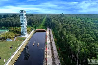 Phân khu dịch vụ hành chính tại Vườn Quốc gia U Minh hạ tỉnh Cà Mau.