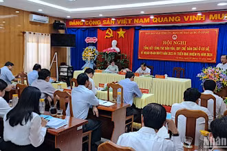 Hội nghị tổng kết công tác Dân vận, Quy chế dân chủ cơ sở năm 2024 tại Cà Mau vào chiều 27/12.
