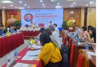Quang cảnh hội thảo khoa học quốc gia: Hệ thống báo Đảng với công tác bảo vệ nền tảng tư tưởng của Đảng, đấu tranh phản bác các quan điểm sai trái, thù địch.