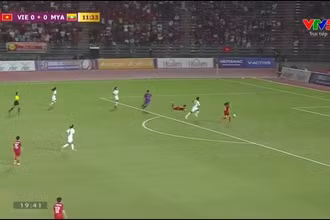 Bàn thắng mở tỷ số của Huỳnh Như. (Nguồn: VTV)