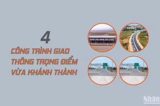 [Infographic] 4 công trình giao thông trọng điểm vừa khánh thành
