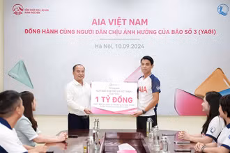 Một tỷ đồng hỗ trợ trẻ em và gia đình bị ảnh hưởng của bão số 3 