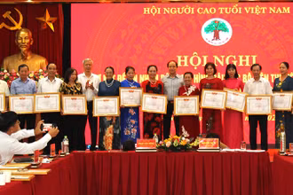 Trung ương Hội Người cao tuổi Việt Nam khen thưởng các tập thể và cá nhân đã có thành tích xuất sắc thực hiện Đề án 1336.