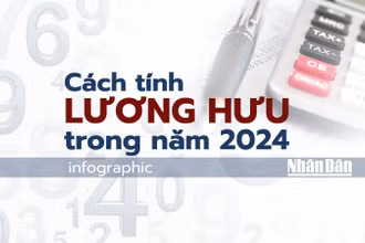 [Infographic] Cách tính lương hưu trong năm 2024