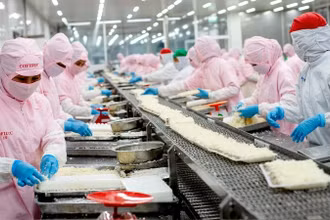 Lao động tại Công ty Phát triển kinh tế Duyên Hải (Cofidec). Ảnh: SATRA