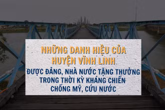 [Infographic] Những danh hiệu trao tặng huyện Vĩnh Linh trong kháng chiến chống Mỹ, cứu nước