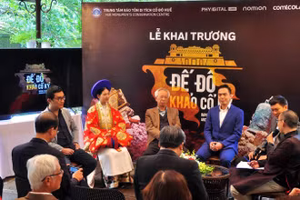 Lễ khai trương dự án Đế đô khảo cổ ký tại Trung tâm bảo tồn di tích Cố đô Huế.
