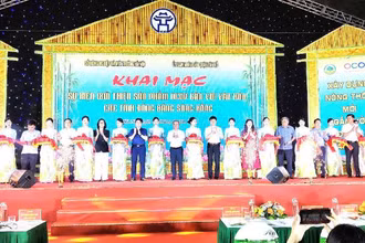 Khai mạc Sự kiện Giới thiệu sản phẩm OCOP gắn với văn hoá các tỉnh Đồng bằng sông Hồng. 