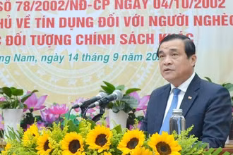 Bí thư Tỉnh ủy Quảng Nam Phan Việt Cường phát biểu tại hội nghị.