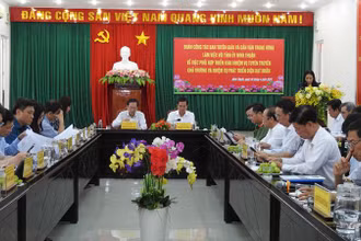 Quang cảnh buổi làm việc