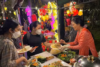 Khu vực món chay.