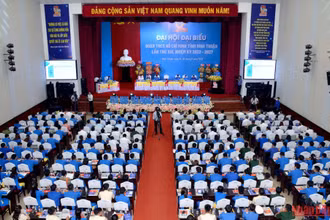 Toàn cảnh Đại hội Đoàn TNCS Hồ Chí Minh tỉnh Bình Thuận lần thứ 13, nhiệm kỳ 2022-2027.