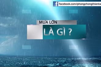 Cảnh báo với mưa lớn