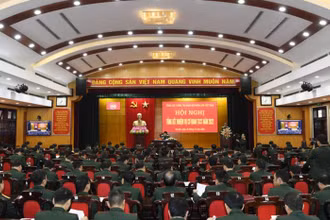 Hội nghị tổng kết nhiệm vụ năm 2022 của Cơ quan Tổng cục Chính trị. (Ảnh: Báo Quân đội nhân dân)