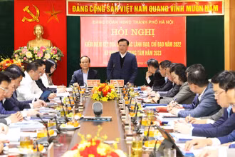 Đồng chí Đinh Tiến Dũng phát biểu chỉ đạo hội nghị.