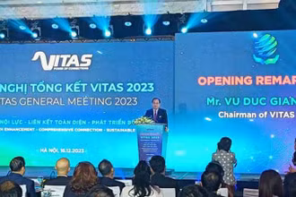 Chủ tịch Vitas Vũ Đức Giang phát biểu khai mạc hội nghị