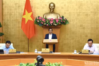 Thủ tướng Phạm Minh Chính dự và chủ trì phiên họp. (Ảnh: TRẦN HẢI)