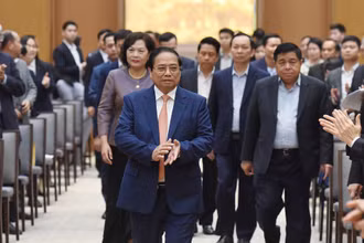 Thủ tướng Phạm Minh Chính cùng các đại biểu dự Hội nghị.