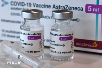 Vaccine ngừa Covid-19 của AstraZeneca. (Ảnh: AFP/TTXVN)