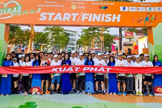 Đông đảo các vận động viên tham gia giải Marathon “KienAn Charity fun run 2 - 2024”.