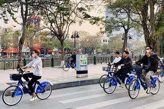Dịch vụ xe đạp công cộng TNGo được người dân và du khách, nhất là giới trẻ trên địa bàn thành phố Hải Phòng hưởng ứng.
