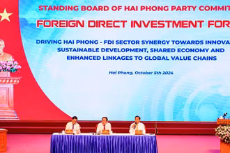 Thường trực Thành ủy Hải Phòng chủ trì cuộc gặp gỡ, đối thoại với các doanh nghiệp FDI năm 2024.