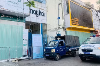 Cuộc cưỡng chế thực hiện quyết định thu hồi đất tại Công ty cổ phần May Hai diễn ra nhanh, gọn, an toàn.