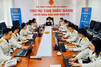 Trung tâm điều hành hóa đơn điện tử của Cục Thuế Hải Phòng.