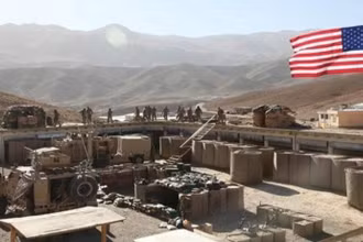 Một cơ sở quân sự của Mỹ tại Syria. (Ảnh: Syriahr.com/TTXVN)