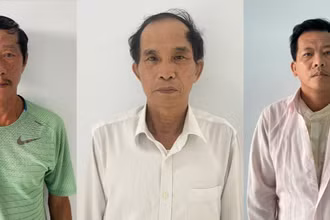 Ba đối tượng cầm đầu là Nguyễn Huỳnh Văn Đợi, Trần Đình Bá và Đoàn Trọng. (Ảnh Công an cung cấp) 