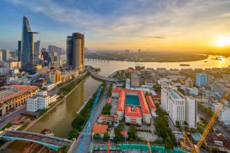 Một góc TP Hồ Chí Minh. (Ảnh: TRẦN MINH DŨNG)