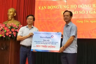 Ngay tại lễ phát động, các cơ quan, đơn vị, doanh nghiệp, cá nhân đã ủng hộ hơn 2,6 tỷ đồng cho đồng bào bị thiệt do bão số 3 gây ra.