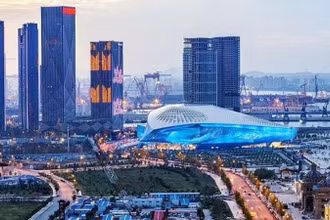 Trung tâm Hội nghị WEF tại Đại Liên, Trung Quốc.