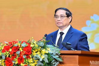 Thủ tướng Phạm Minh Chính phát biểu ý kiến tại Hội nghị tri ân người có công với cách mạng năm 2024.