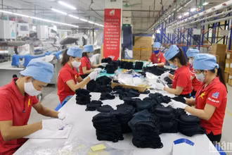 Sản xuất hàng dệt may tại Tổng công ty May 10.