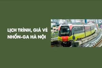 [Infographic] Lịch trình, giá vé tàu đường sắt Nhổn-ga Hà Nội đoạn trên cao