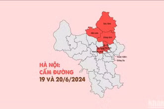 [Infographic] Hà Nội phân luồng giao thông trong ngày 19 và 20/6