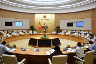 [Ảnh] Thủ tướng Phạm Minh Chính chủ trì Phiên họp Chính phủ thường kỳ tháng 5