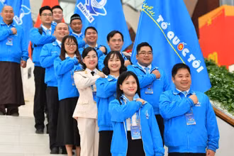 Không khí sôi nổi tại Đại hội đại biểu toàn quốc Hội Liên hiệp Thanh niên Việt Nam lần thứ IX.