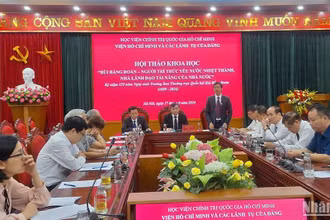 Quang cảnh hội thảo khoa học: "Bùi Bằng Đoàn - Người trí thức yêu nước nhiệt thành, nhà lãnh đạo tài năng của Nhà nước".