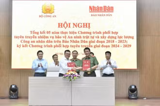 Bộ Công an và Báo Nhân Dân ký kết Chương trình phối hợp tuyên truyền giai đoạn 2024-2029.