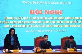 Hội nghị đánh giá kết quả 15 năm triển khai Chương trình hành động của Tổng Liên đoàn Lao động Việt Nam thực hiện Nghị quyết số 20-NQ/TW.