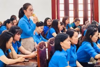 Đoàn viên, người lao động Gia Lai góp ý Luật Công đoàn (sửa đổi). Ảnh minh họa.